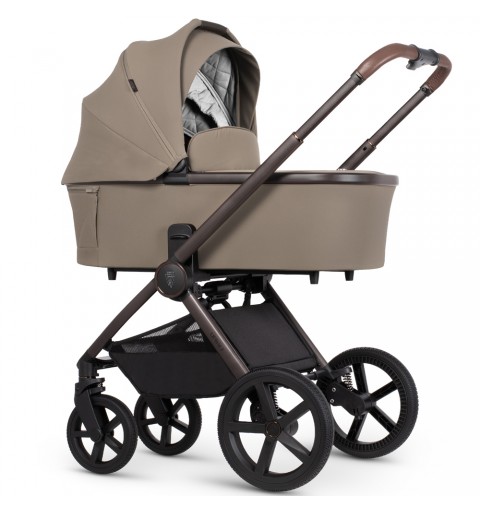 Venicci Tinum Upline 2 - wózek wielofunkcyjny, zestaw 2w1 z opcją 3w1 i 4w1 | Powder SE